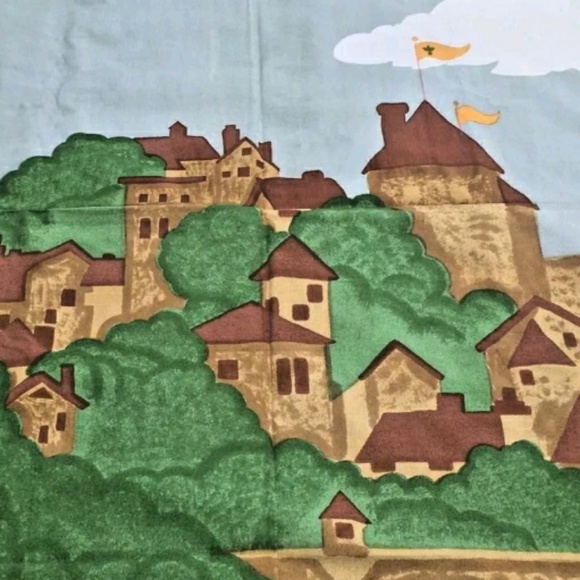 HUGE 10 Foot Vintage Pottery Barn Castle WallMural - Picture 2 of 5